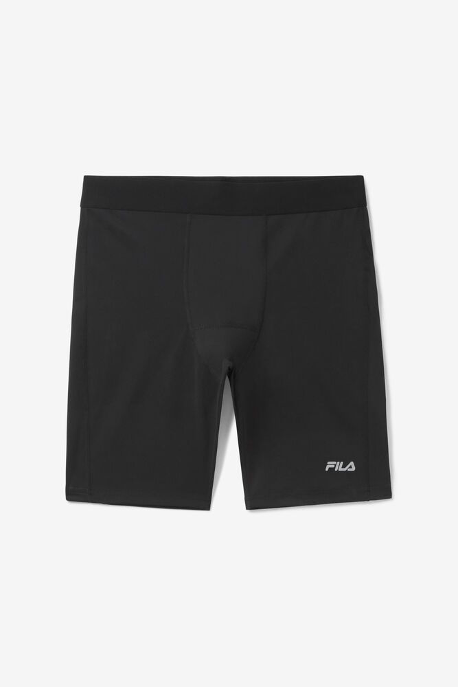 Fila Shorts Mens Black - Marathon Compression - Philippines 5826304-YX